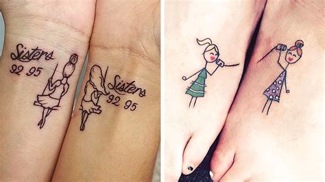 Tatouages de sœurs : 25 idées de dessins pour。